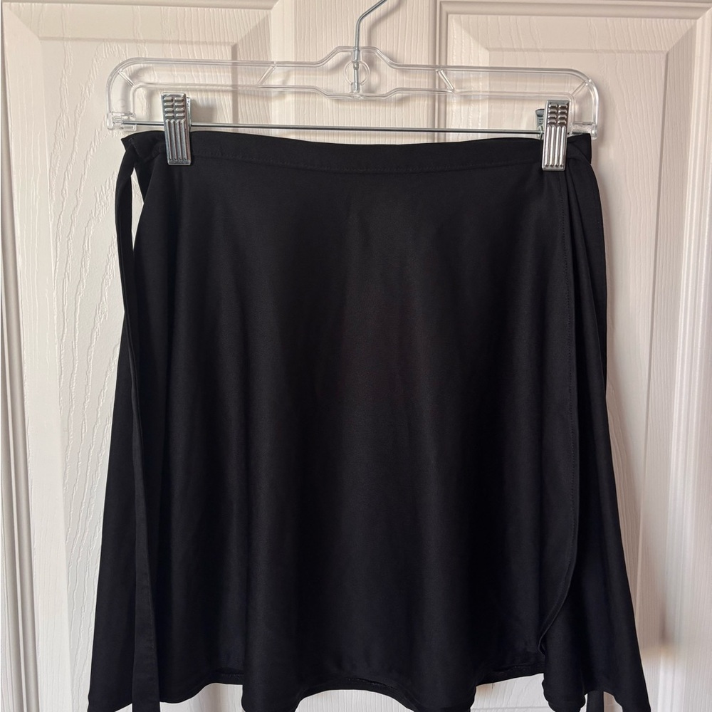 Black Ballet Wrap Skirt